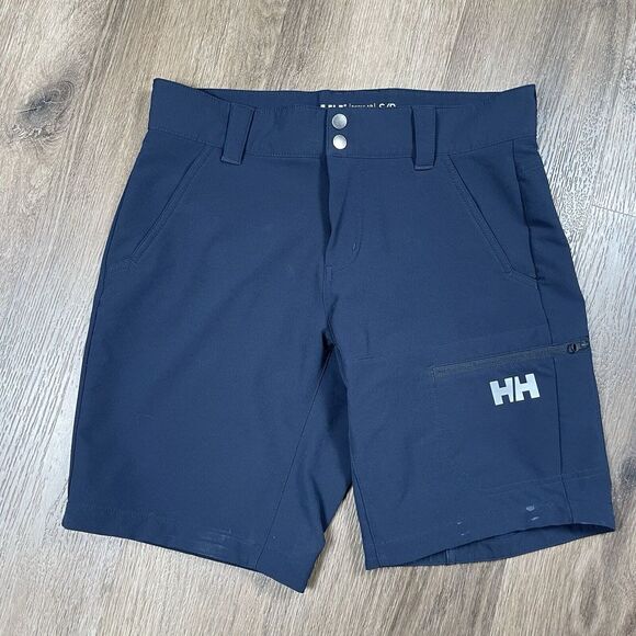 Helly Hansen‎ Active Shorts Mens Size Small Navy Blue Stretch Cargo Hiking - Picture 1 of 10